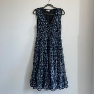 Max Studio tiered midi tea dress